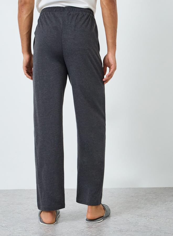 ستايلي بنطال بيجاما قطن بقصة مريحة وأربطة - Image 3